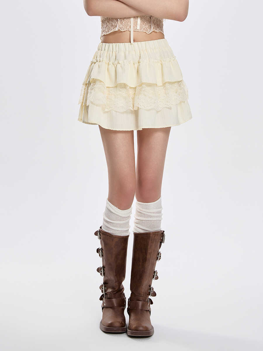 Cake Dress Women's High Waist Slimming A- Line Skirt