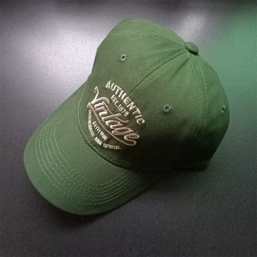 European And American Letter Embroidery Baseball Cap Peaked Cap For Men And Women