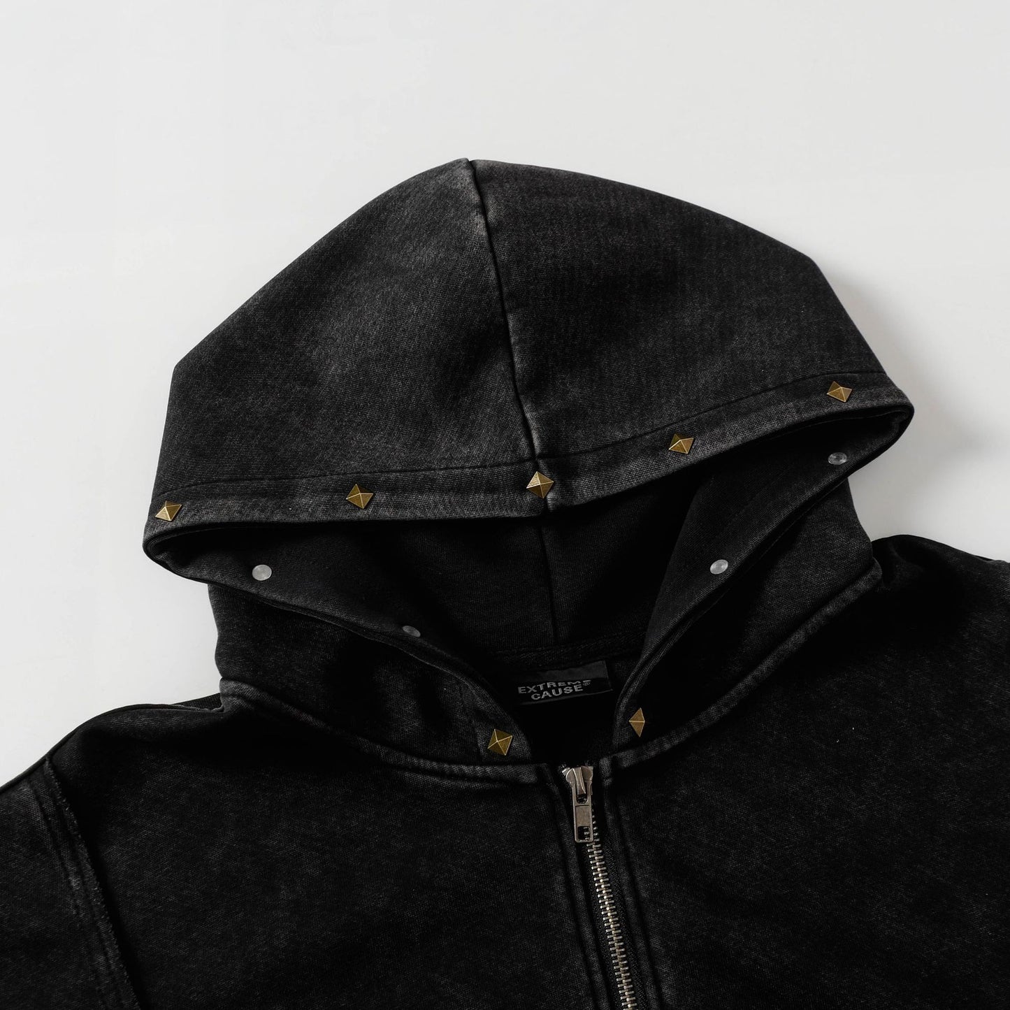 New Retro Vibe Washed Hooded Jacket Coat