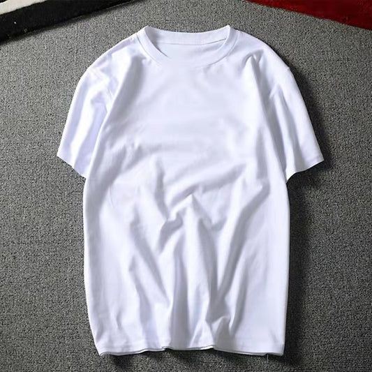 Casual Round Neck Plus Size Bottoming Shirt Men's Short Sleeve