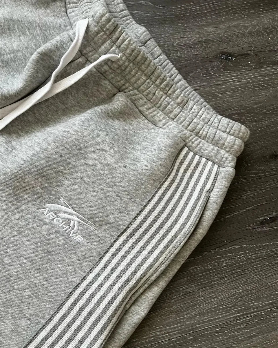 Casual Loose Straight Leg Pants Striped 2025 Summer Fashion Trend Brand Street Hip-hop Jogging Men's Women's Harajuku Sweatpants