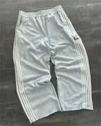 Casual Loose Straight Leg Pants Striped 2025 Summer Fashion Trend Brand Street Hip-hop Jogging Men's Women's Harajuku Sweatpants