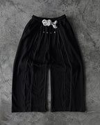 Casual versatile fashion trend personalized fashion street loose black rock Wide Leg Men Korean  Trousers  Streetwear pants
