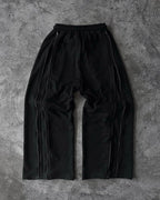 Casual versatile fashion trend personalized fashion street loose black rock Wide Leg Men Korean  Trousers  Streetwear pants