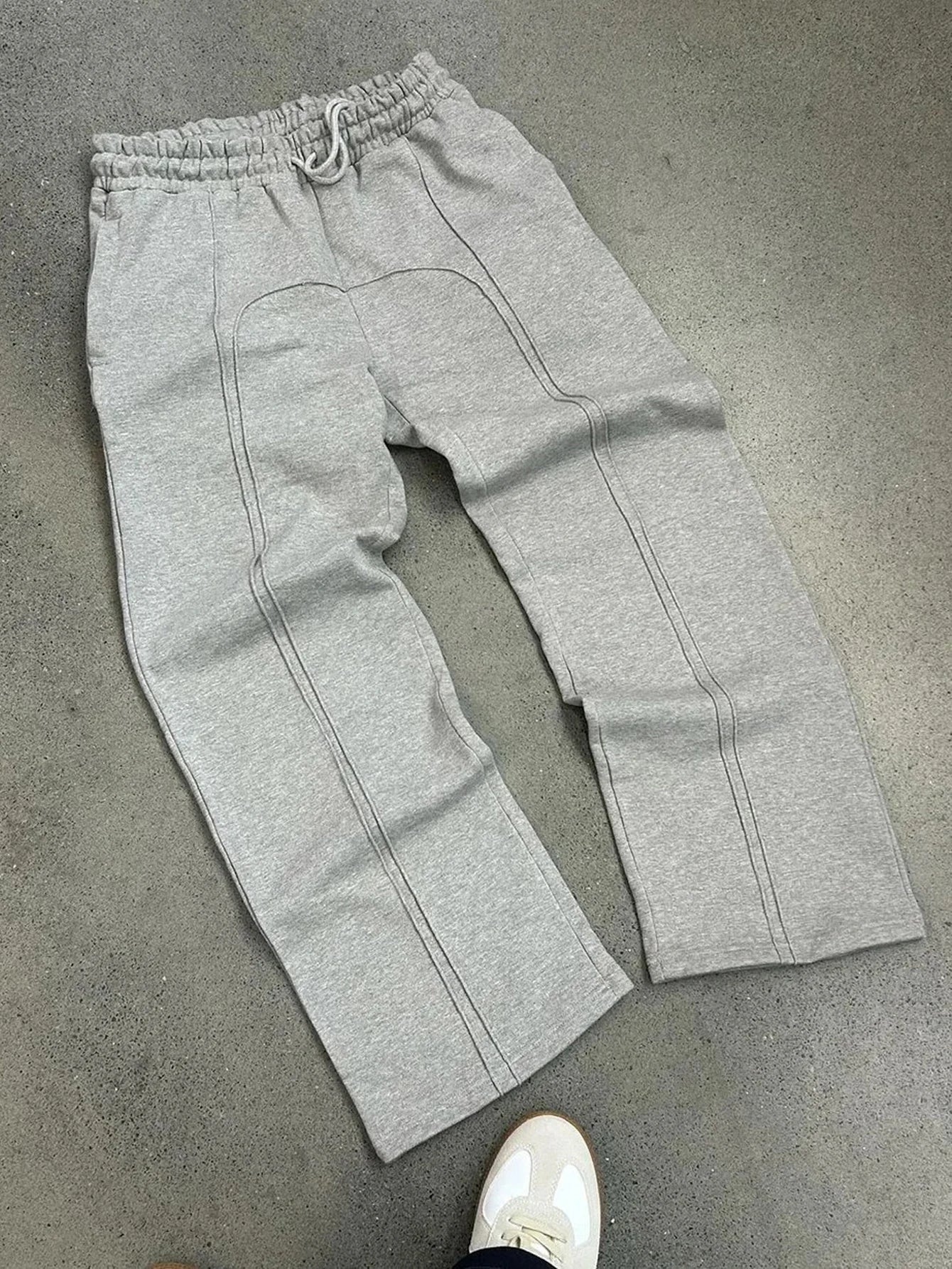 High Street Elastic Strap Sweatpants Hip-Hop Casual Pants Y2K Rap Street Wear Comfortable Loose Fit Trousers