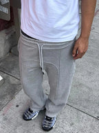 High Street Elastic Strap Sweatpants Hip-Hop Casual Pants Y2K Rap Street Wear Comfortable Loose Fit Trousers