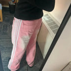 Street Dance Clothing American Retro Personality Street Hip-hop Jeans Striped Straight Leg Wide Leg Pants Loose Casual Pants