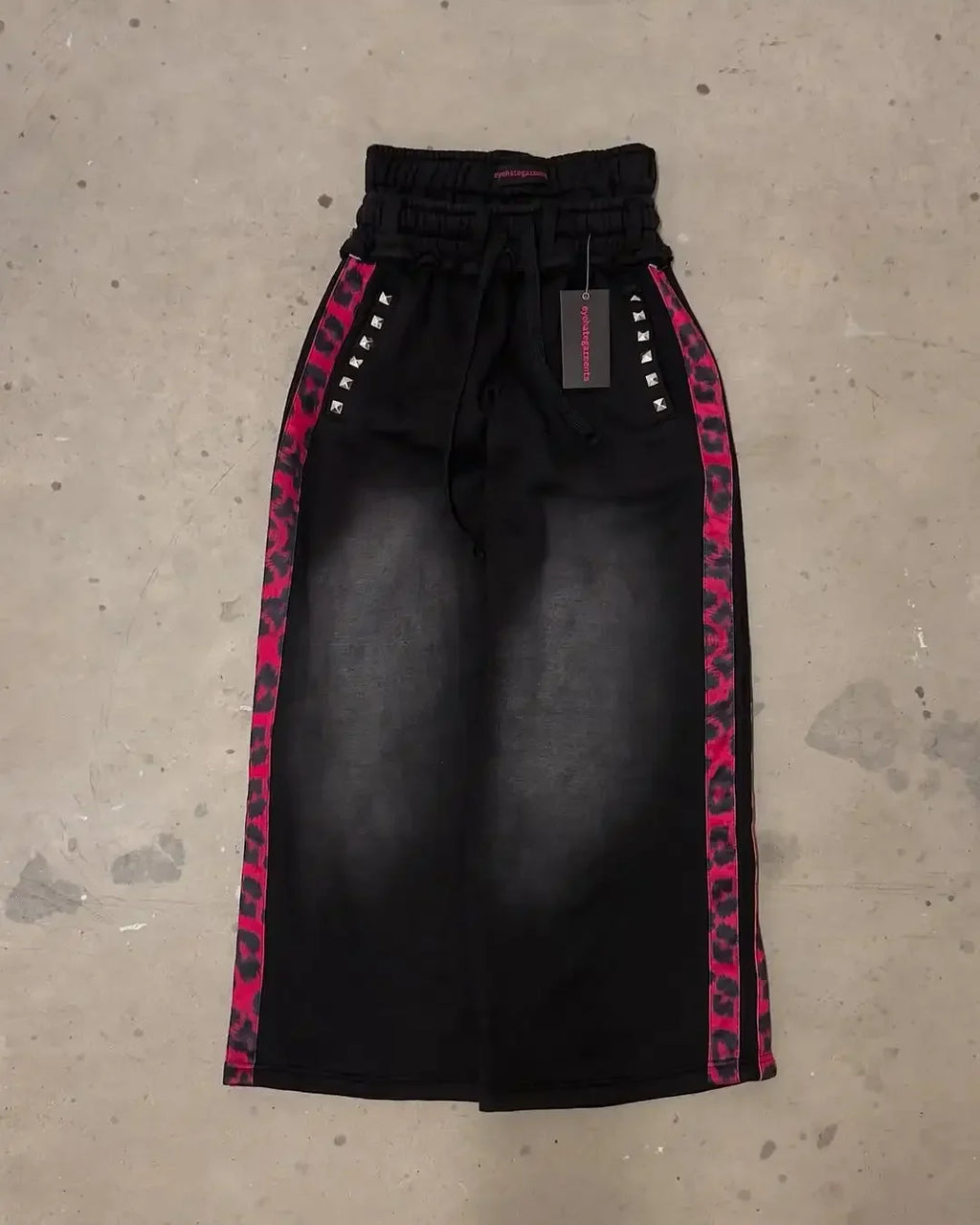 American Street Trend 2000s Fashion Double waist Pants New Hip Hop Men Women Jogger Drawstring Sweatpants Loose Cargo Trousers
