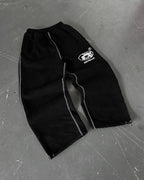 Streetwear Sweatpants Y2K Pants Harajuku Hip Hop Gothic Retro Stripe Baggy Casual Pants Men Women Elastic Waist Jogging Pants
