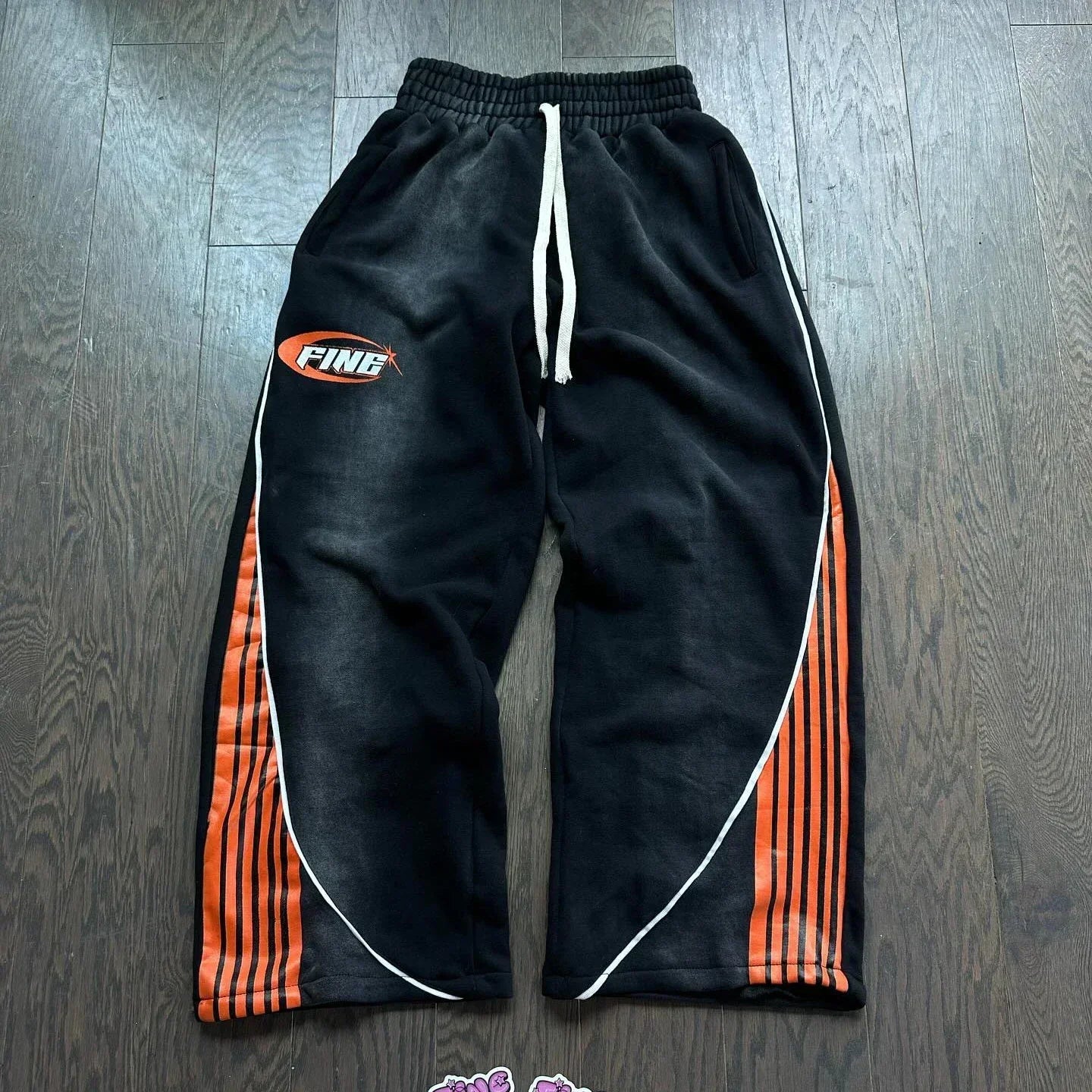 American Street Trend 2000s Fashion Double waist Pants New Hip Hop Men Women Jogger Drawstring Sweatpants Loose Cargo Trousers