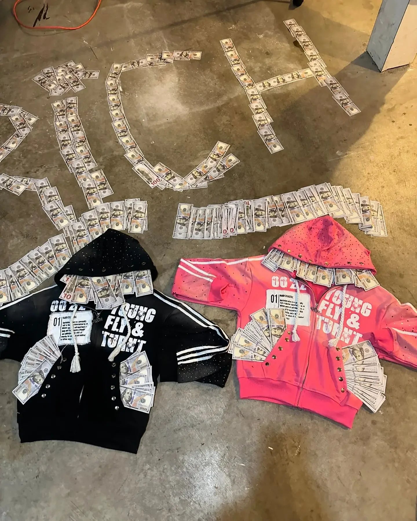 Streetwear Harajuku Retro Sportswear Two Piece Hip Hop Rock Patch Print Loose Hoodie Men Women Sweatshirt Punk Casual Sweatpants
