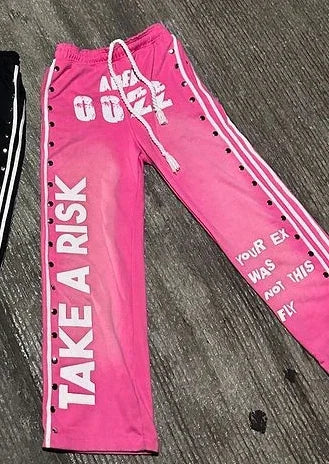 Streetwear Harajuku Retro Sportswear Two Piece Hip Hop Rock Patch Print Loose Hoodie Men Women Sweatshirt Punk Casual Sweatpants